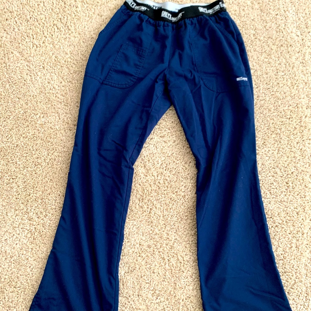Navy blue greys anatomy active bottoms size small
